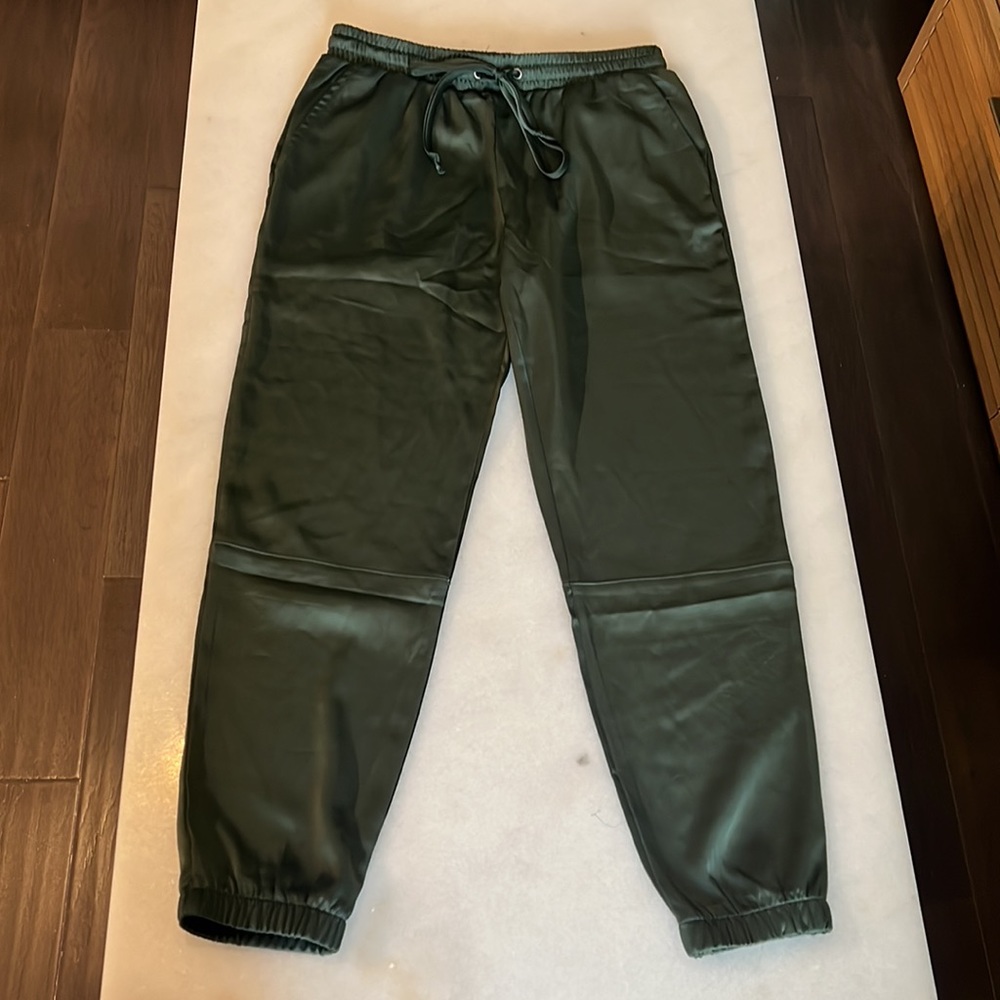 Women's Dark Green Jogger Pants - Picture 4 of 8